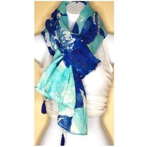 Echo Aqua Scarf - Like New!